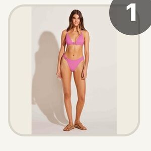 Vitamin A- Luxe link Bikini Set in Bubblegum NWT